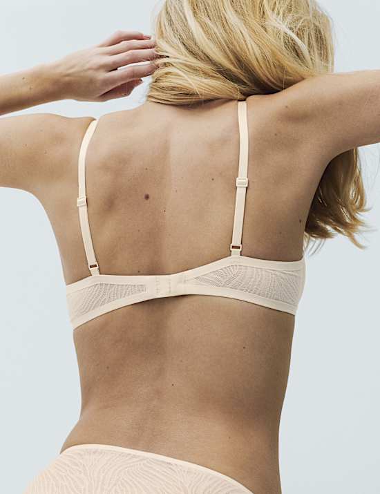 Body Lace Wired Demi Cup Bra (A-E)