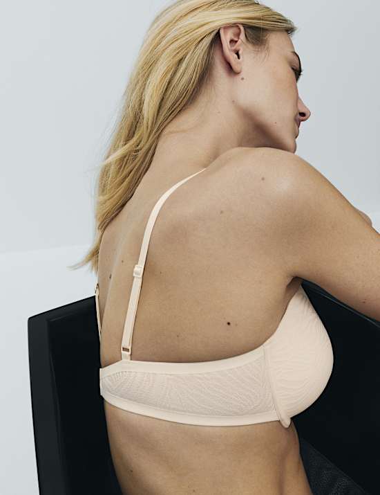 Body Lace Wired Demi Cup Bra (A-E)