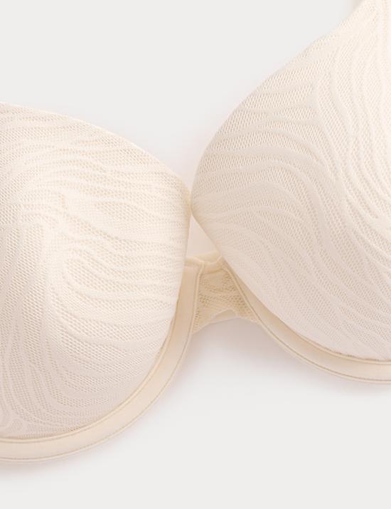 Body Lace Wired Demi Cup Bra (A-E)