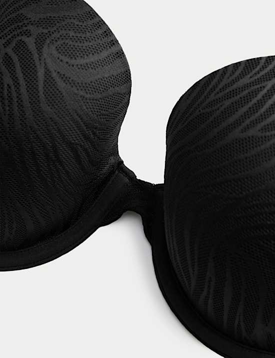 Sujetador de media copa con aros y encaje (copa A-E)