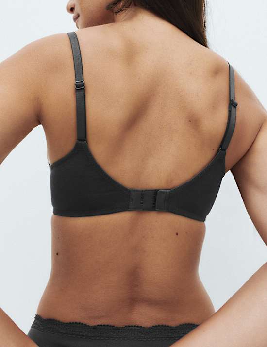 3pk Cotton Rich Wired Balcony Bras A-E
