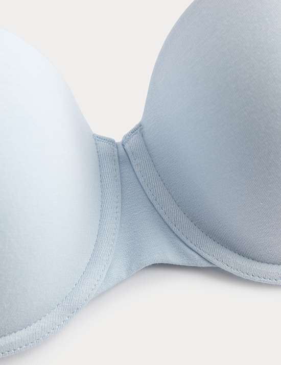 מארז 3 חזיות בלקונט מבד עשיר בכותנה עם ברזלים (מידות A-E)