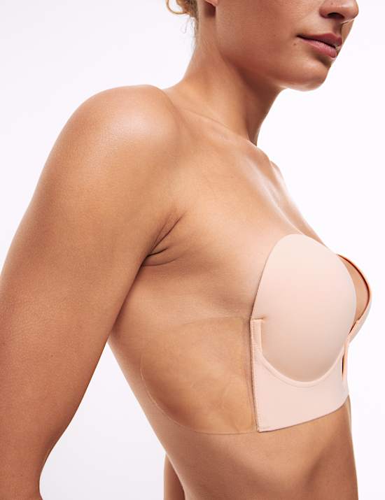 U Plunge Push Up Stick on Bra A-E