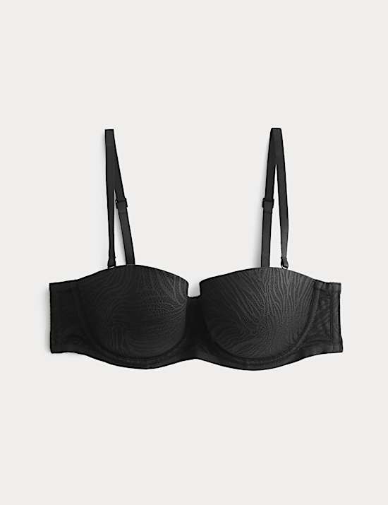 Body Lace Wired Strapless Bra (A-E)