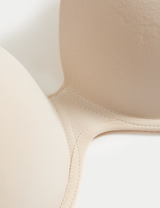 Αυτοκόλλητο σουτιέν strapless με μπανέλα και πλαϊνές λωρίδες