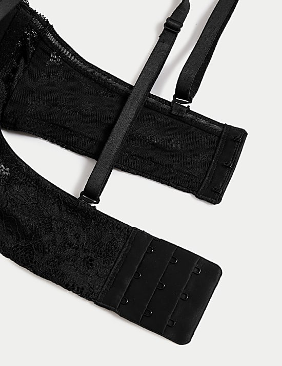 Lace Wired Strapless Bandeau Bra A-E