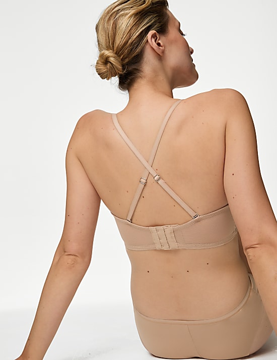 Lace Wired Strapless Bra A-E