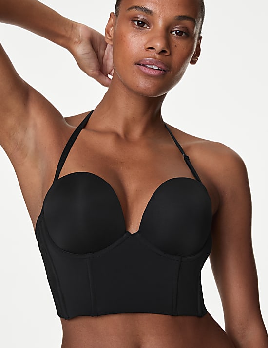 Body Define&trade; Low Back Wired Push Up Bra A-E