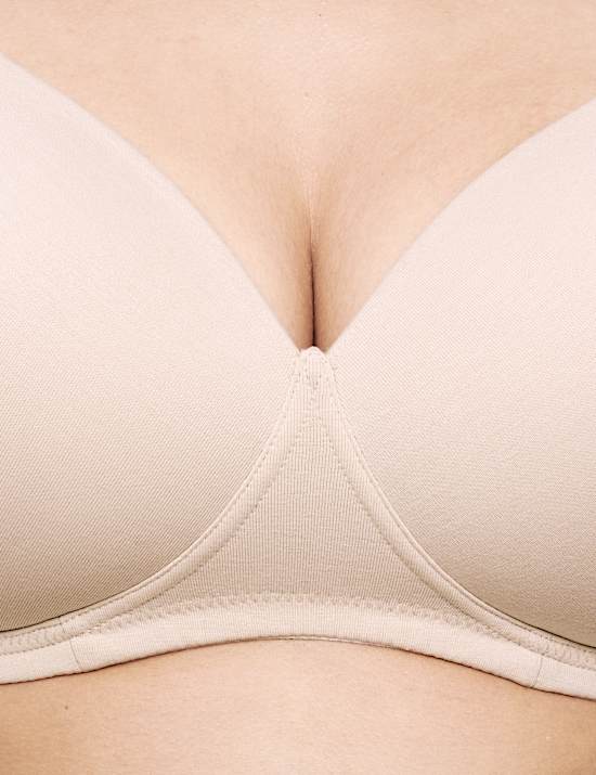 3pk Cotton Rich Non Wired T-Shirt Bras (F-G)