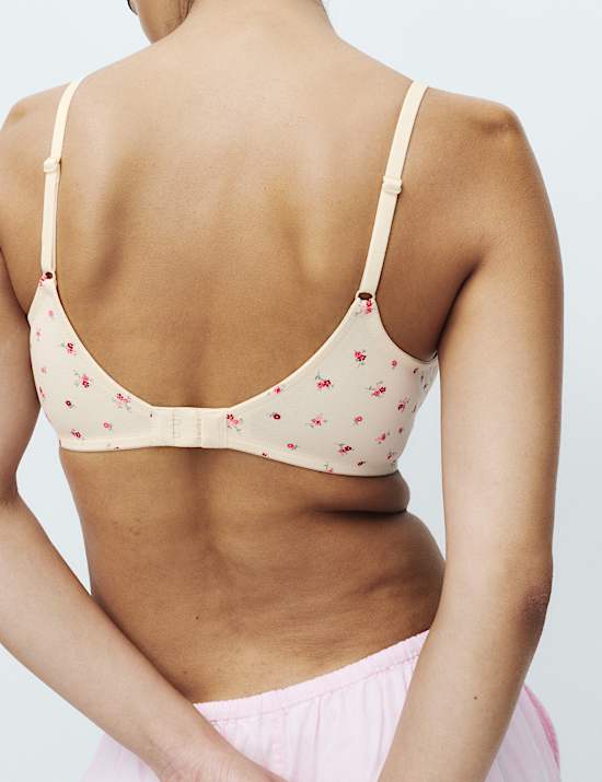 3pk Cotton Non Wired Full Cup T-Shirt Bra A-E