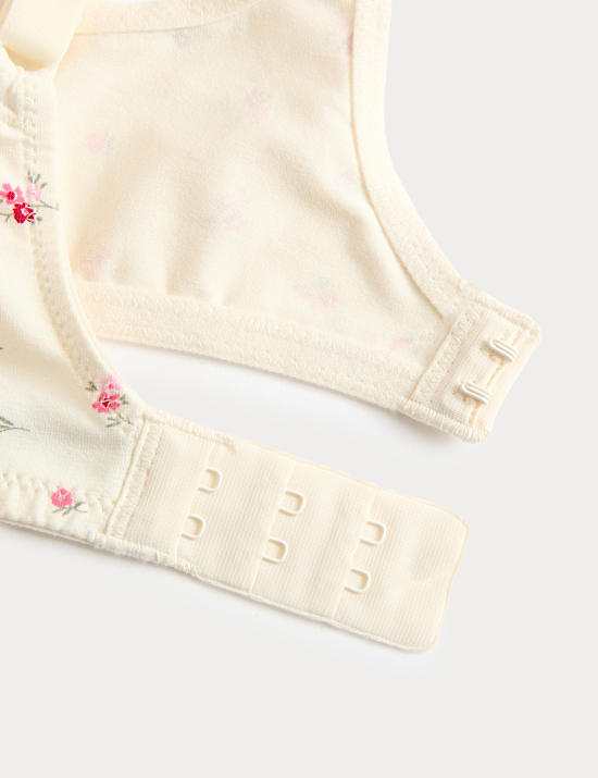 3pk Cotton Non Wired Full Cup T-Shirt Bra A-E