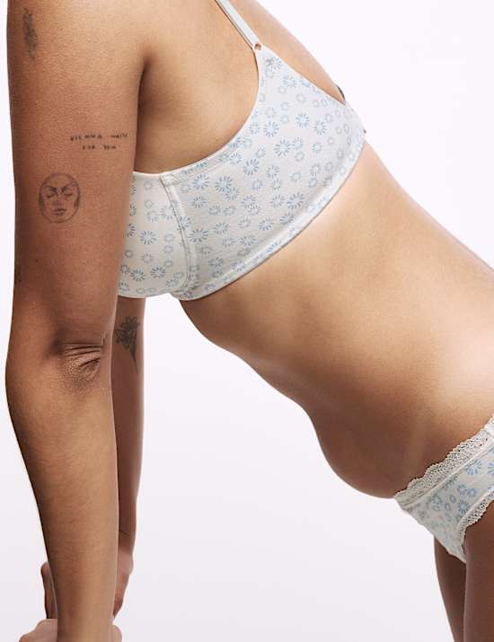 3pk Cotton Non Wired Full Cup T-Shirt Bra A-E