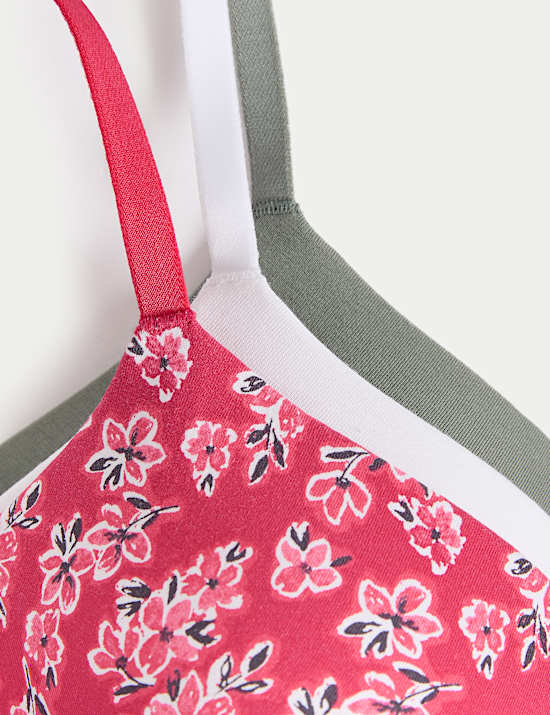 3pk Cotton Rich Non Wired T-Shirt Bras (A-E)