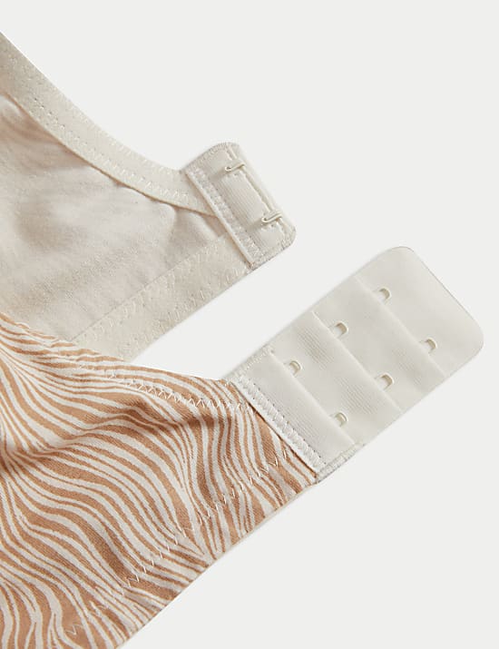 Σουτιέν T-shirt χωρίς μπανέλα με υψηλή περιεκτικότητα σε βαμβάκι, σετ των 3 (A-E)