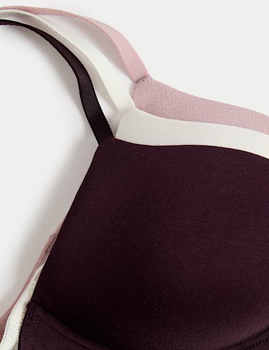 3pk Non Wired T-Shirt Bras A-E