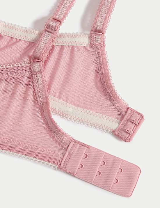 Soutien-gorge sans armature en dentelle jasmine, bonnets embo&icirc;tants A &agrave; E