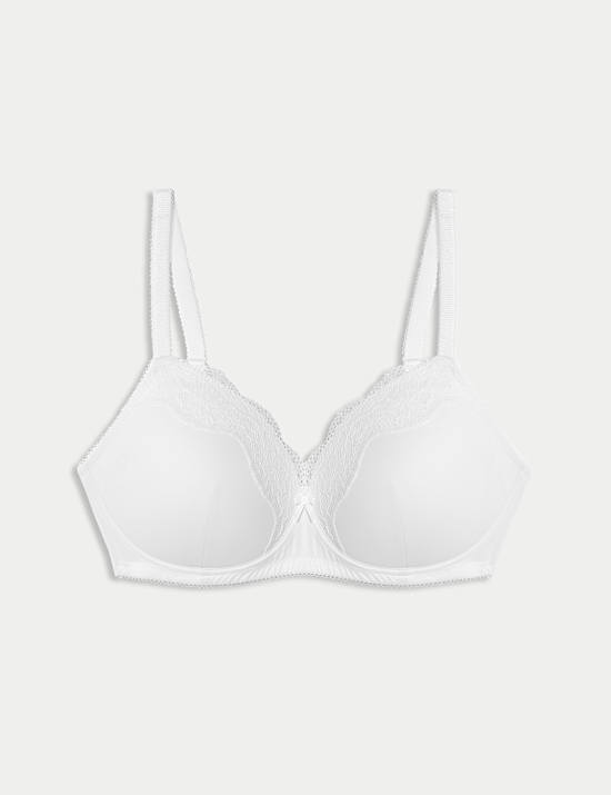 Soutien-gorge sans armature en dentelle jasmine, bonnets emboîtants A à E