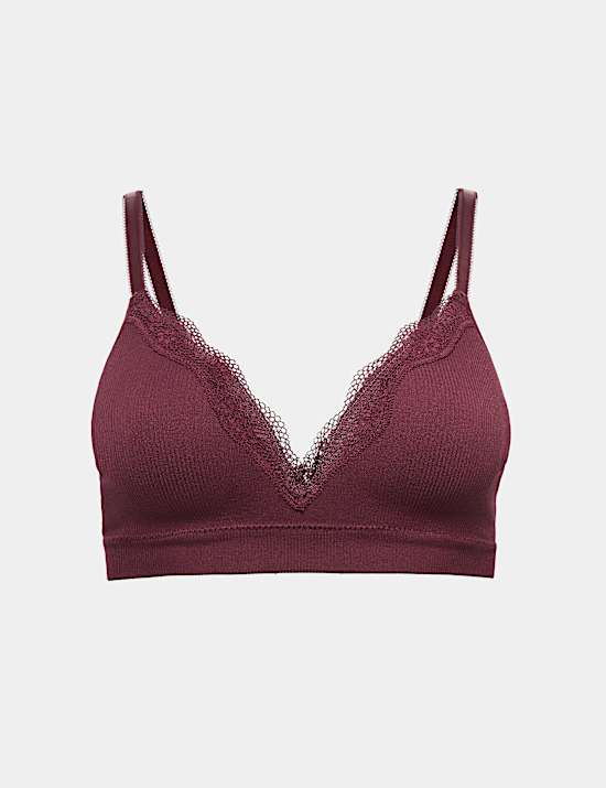 Jasmine Lace Seamfree Non Wired Plunge Bra A-E