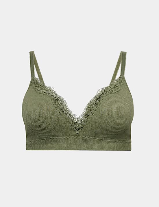 Jasmine Lace Seamfree Non Wired Plunge Bra (A-E)