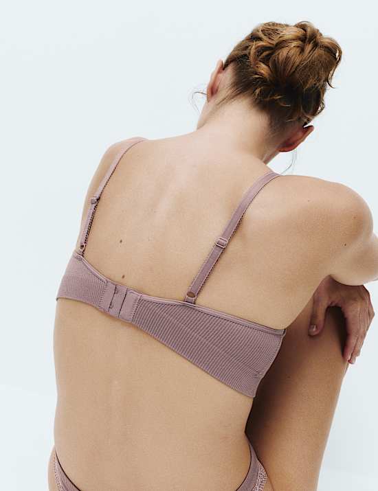 Jasmine Lace Seamfree Non Wired Plunge Bra (A-E)