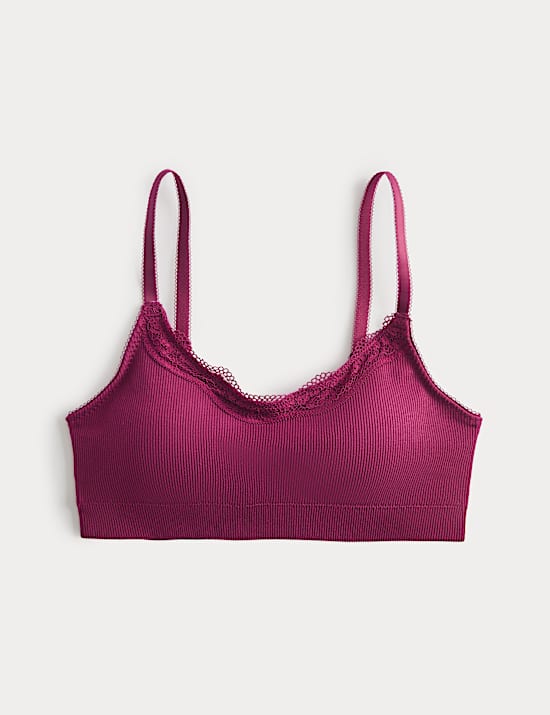 Jasmine Lace Non Wired Seamfree Crop Top