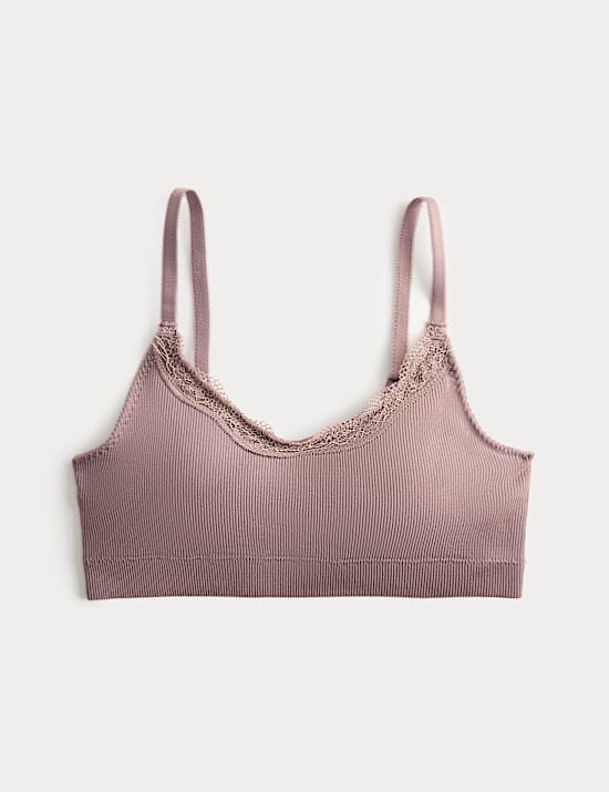 Jasmine Lace Non Wired Seamfree Crop Top