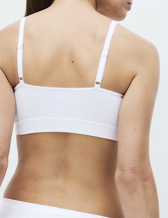 Jasmine Lace Non Wired Seamfree Crop Top