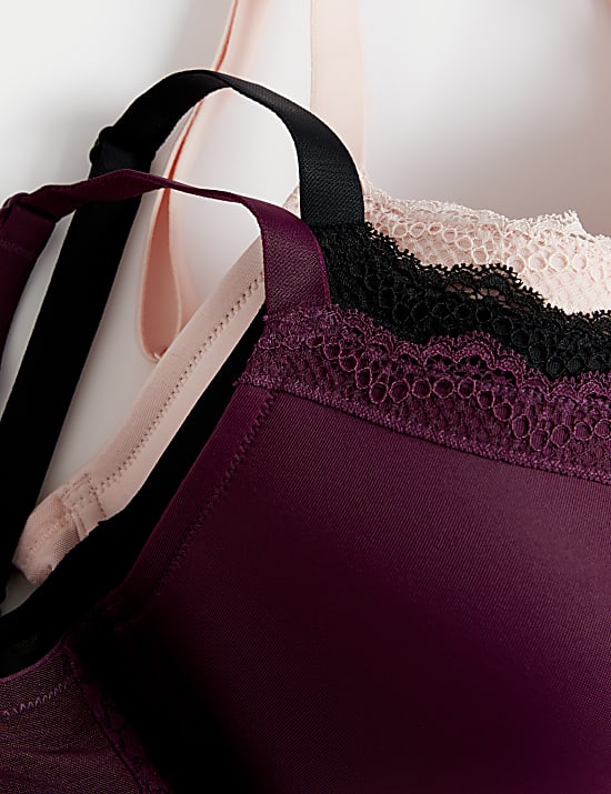 3pk Wired Full Cup Bras F-H