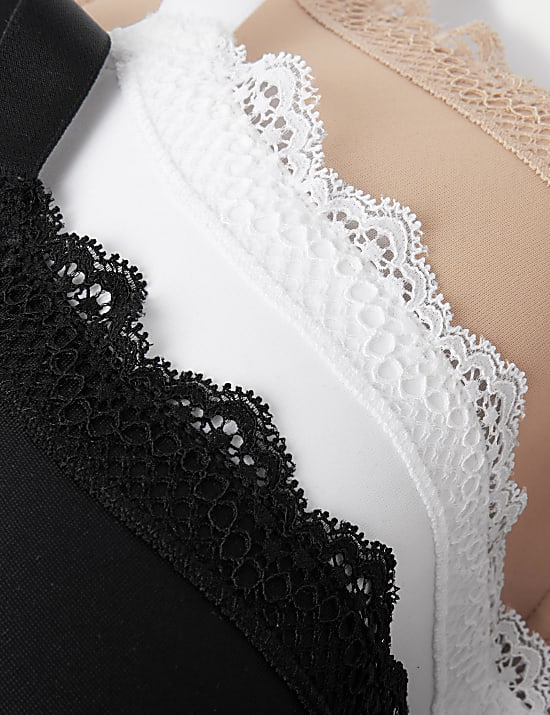 3pk Wired Full Cup Bras F-H