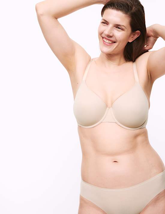Soutien-gorge invisible à armatures et bonnets emboîtants F+