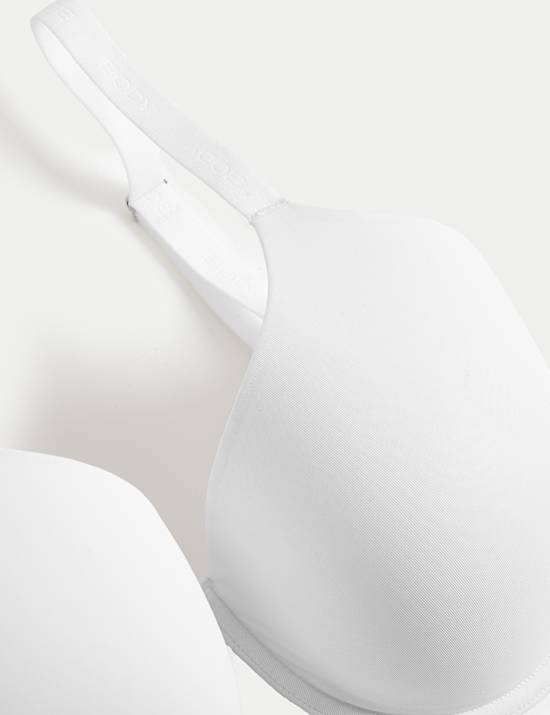 Conjunto de sujetador tipo camiseta de copa completa con aros (copa F-H)