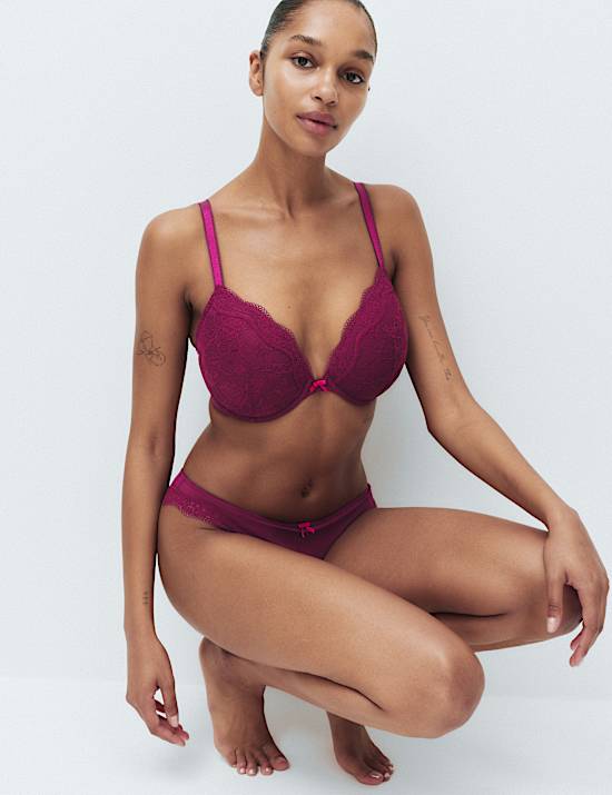 Jasmine Plunge-BH mit B&uuml;gel und Spitze (F&ndash;H)