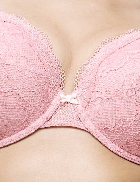 Jasmine Lace Wired Plunge Bra F-H