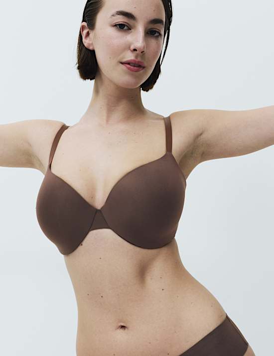 Body Invisibles&trade; Padded Wired Demi Cup Bra (F+)