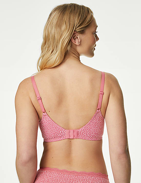 3pk Cotton Rich Non Wired T-Shirt Bras A-E