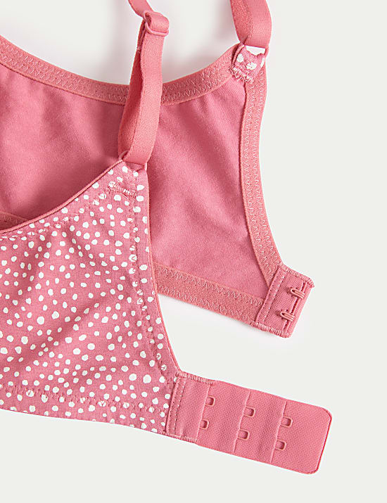 3pk Cotton Rich Non Wired T-Shirt Bras A-E