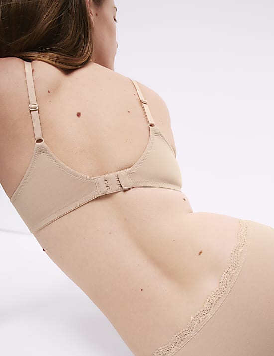 3pk Non Wired Plunge T-Shirt Bras A-E