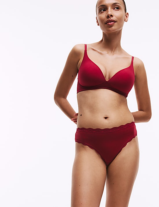 3pk Non Wired Plunge T-Shirt Bras A-E