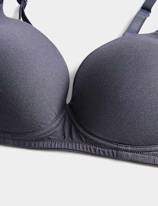 Lot de 3 soutiens-gorge invisibles plongeants sans armature, bonnets A &agrave; F