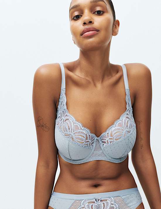 Amelia Lace Wired Full Cup Bra (F-J)