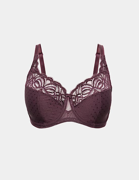 Amelia Lace Wired Full Cup Bra (F-J)