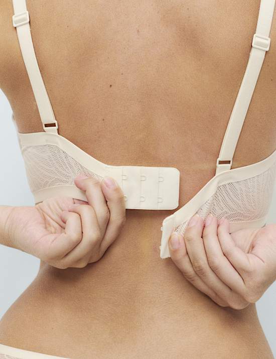 Body Lace Wired Demi Cup Bra (F+)