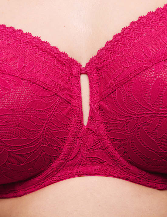 Σουτιέν μέγιστης στήριξης Flexifit™ με δαντέλα και μπανέλα (F-H)