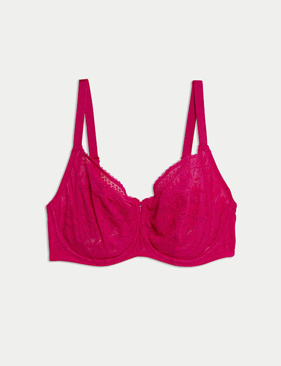 Σουτιέν μέγιστης στήριξης Flexifit™ με δαντέλα και μπανέλα (F-H)