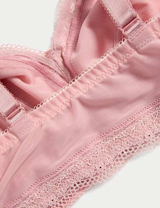 Jasmine Lace Trim Non Wired Bralette F+