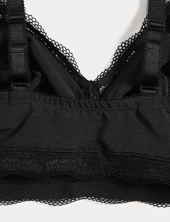 Braletka Jasmine bez kostic s krajkovými lemy, vel. F+