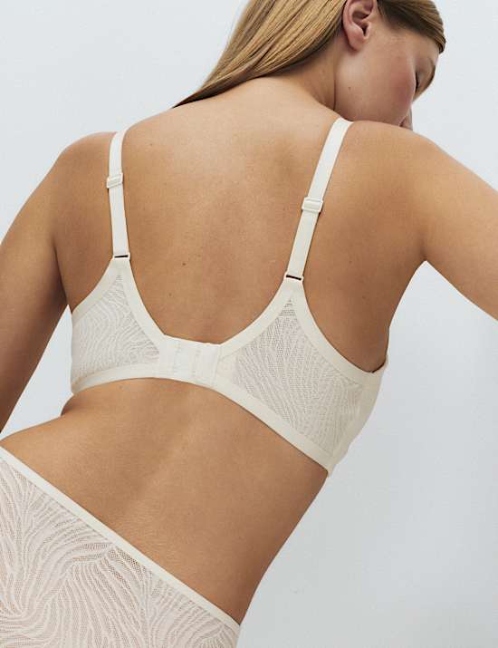 Lace Non Wired Full Cup Bra (F+)