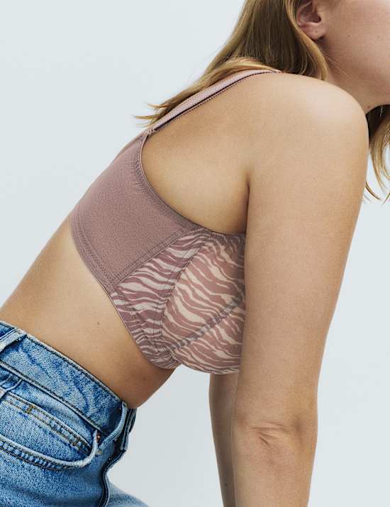 2 Pack Mesh Extra Support Bras (F-J)