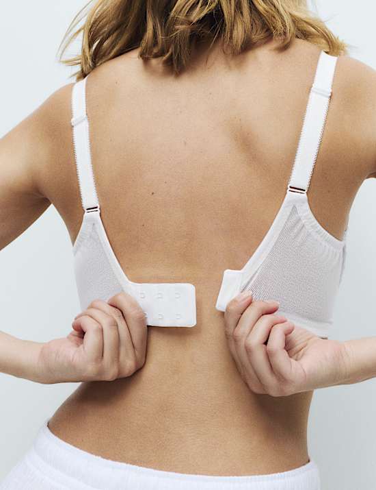 2 Pack Mesh Extra Support Bras (F-J)