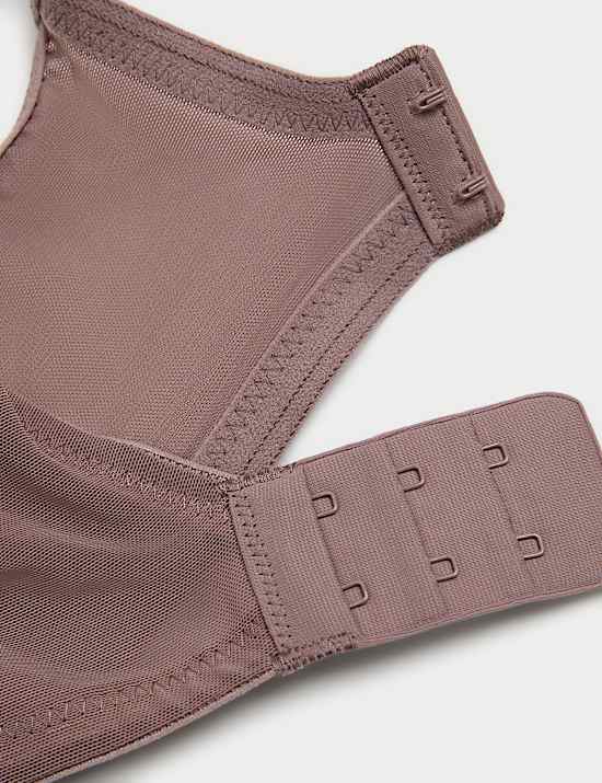 Printed Mesh Wired Extra Support Bra (F+)